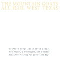 ALL HAIL WEST TEXAS (TAPE)