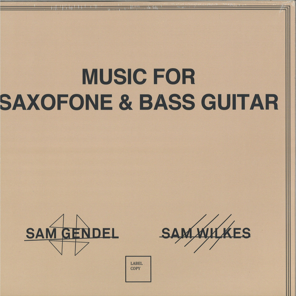 Music for Saxofone & Bass Guitar LP